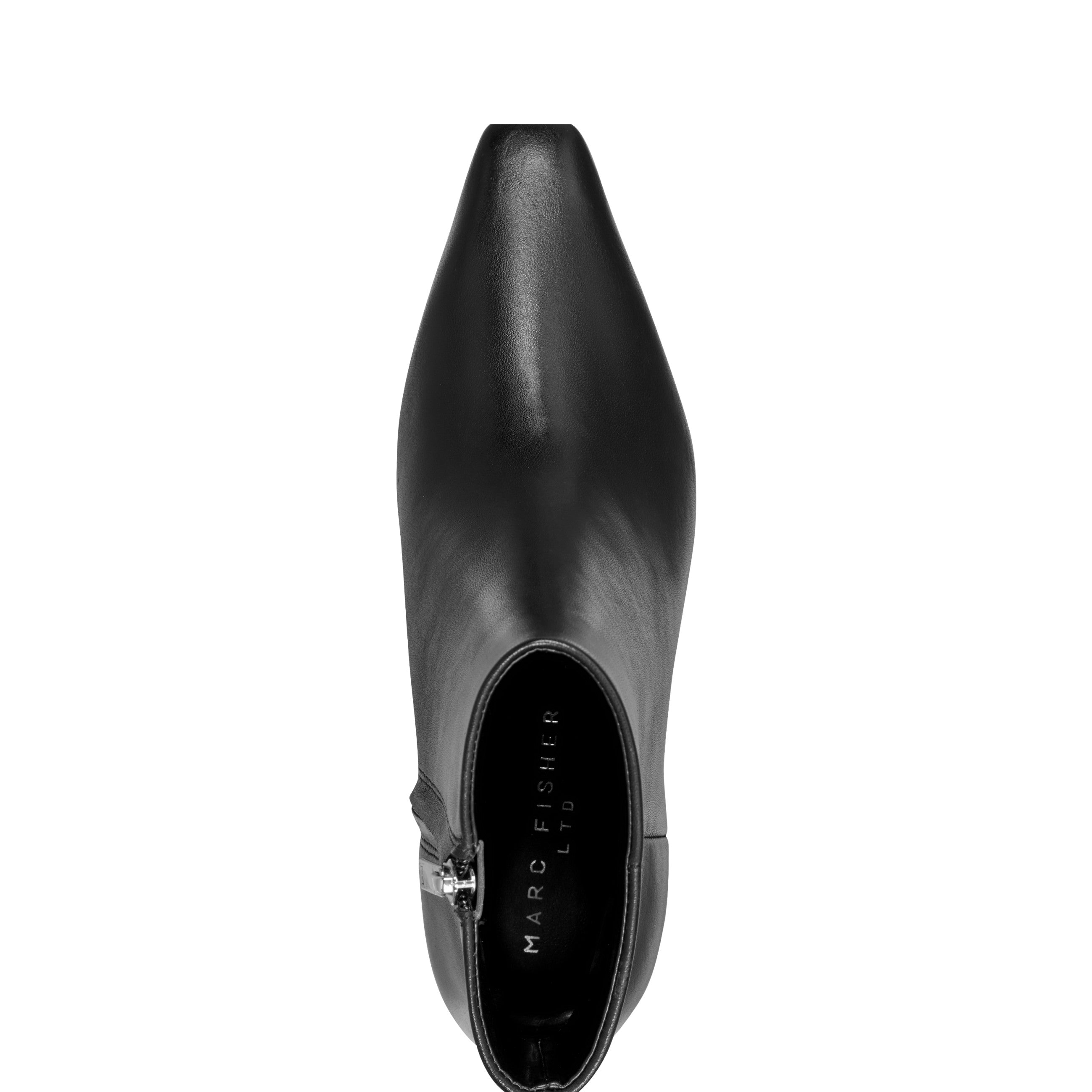 Kiona Kitten Heel Ankle Bootie - Black Leather