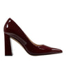 Minny Block Heel Pump - Merlot Patent