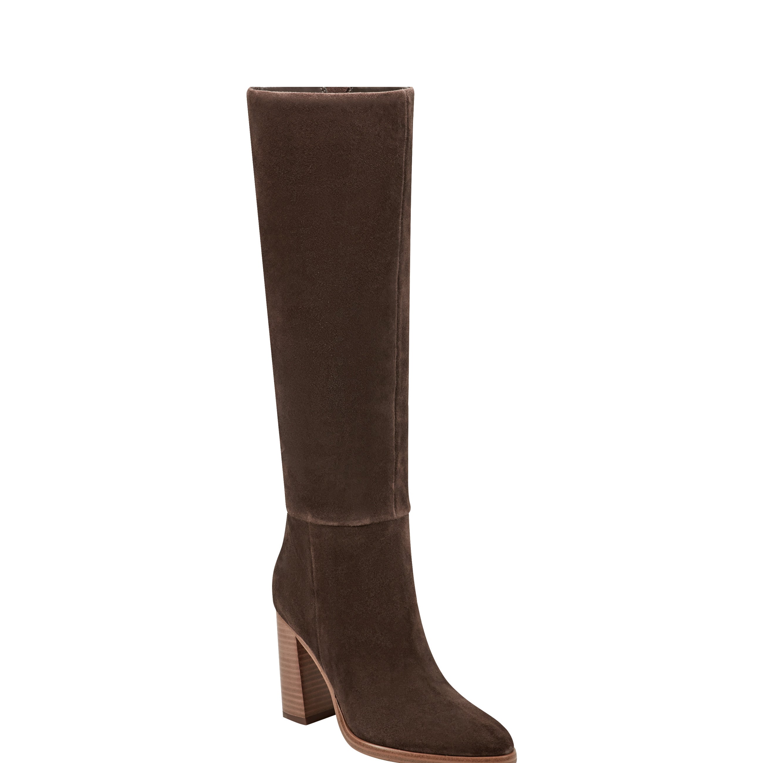 Lannie Dress Boot - Dark Brown Suede