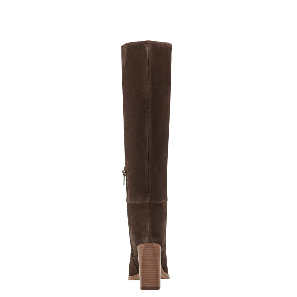 Lannie Dress Boot - Dark Brown Suede