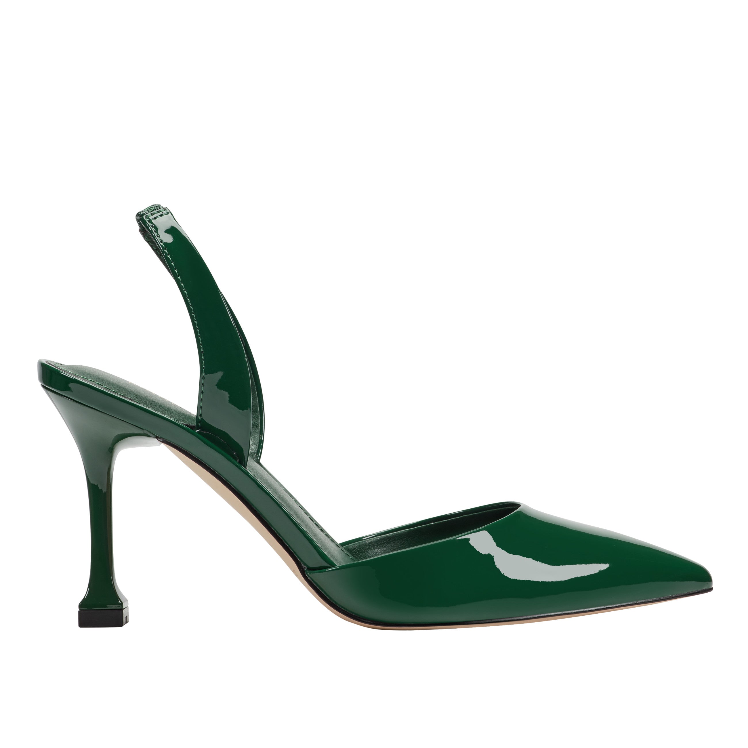 Hadya Slingback Pump - Green Patent