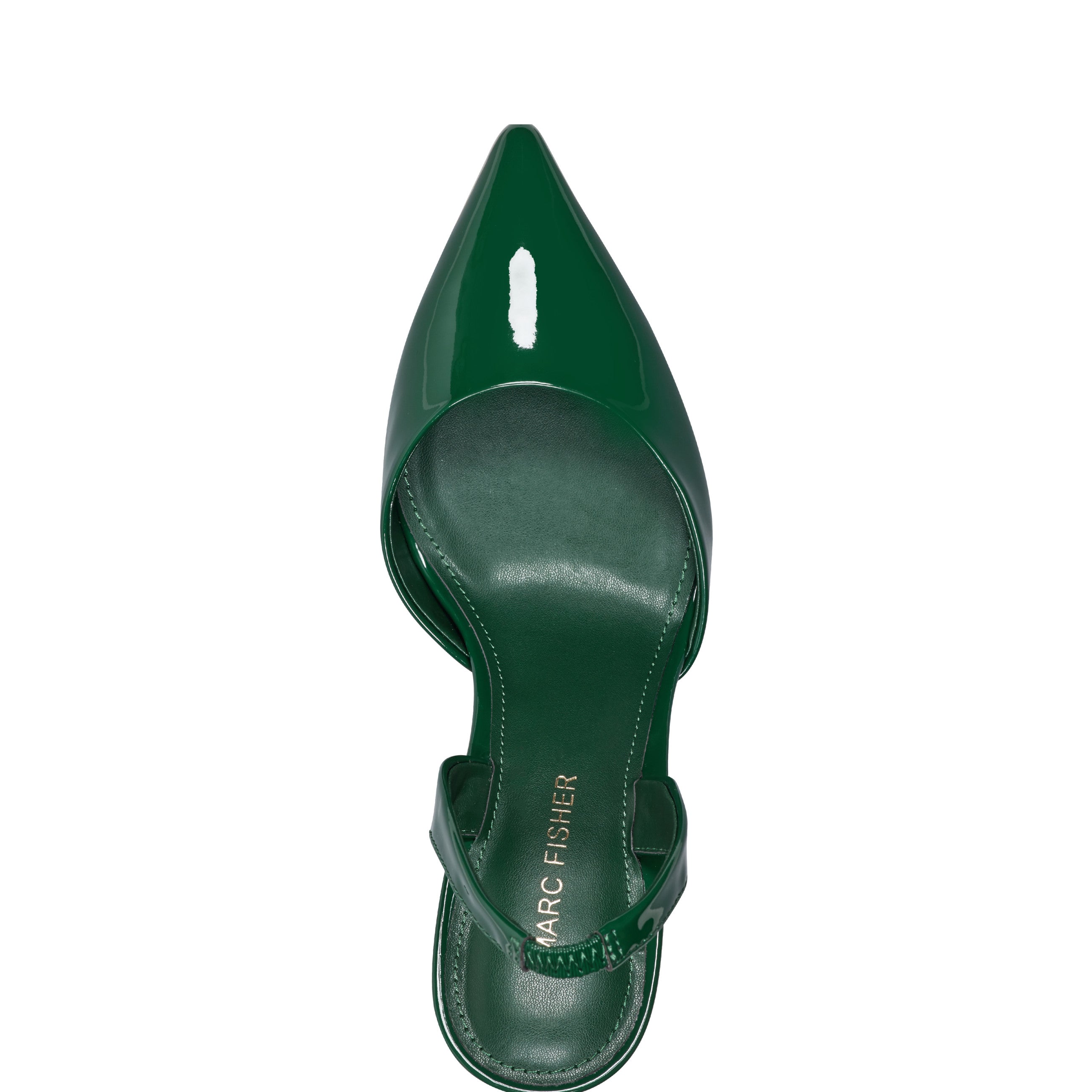 Hadya Slingback Pump - Green Patent