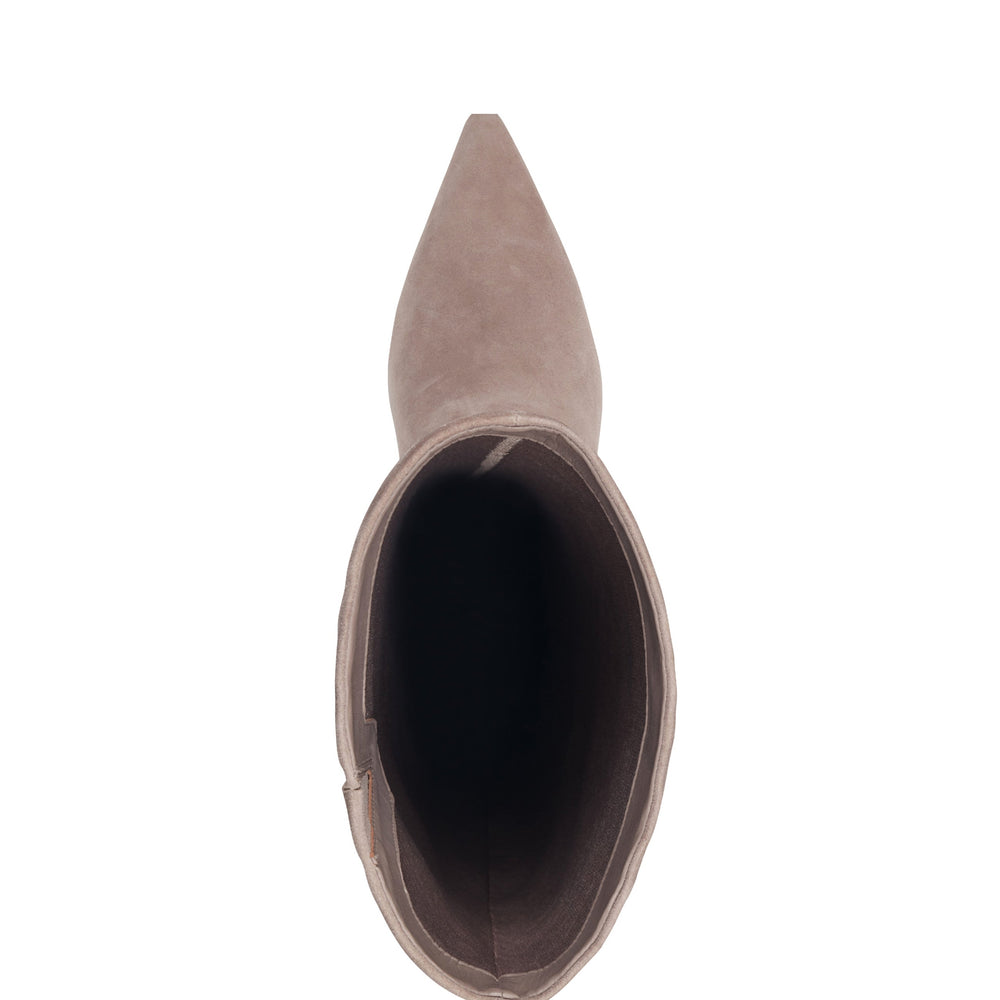 Sabrina Wide Calf Boot - Taupe Suede