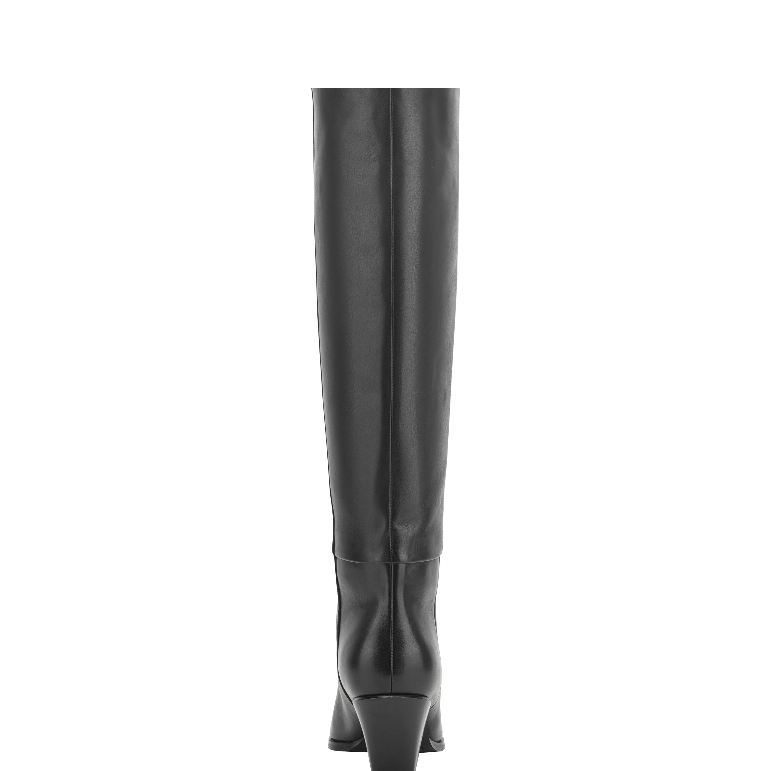Tarrie Block Heel Boot - Black Leather
