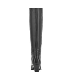 Tarrie Block Heel Boot - Black Leather
