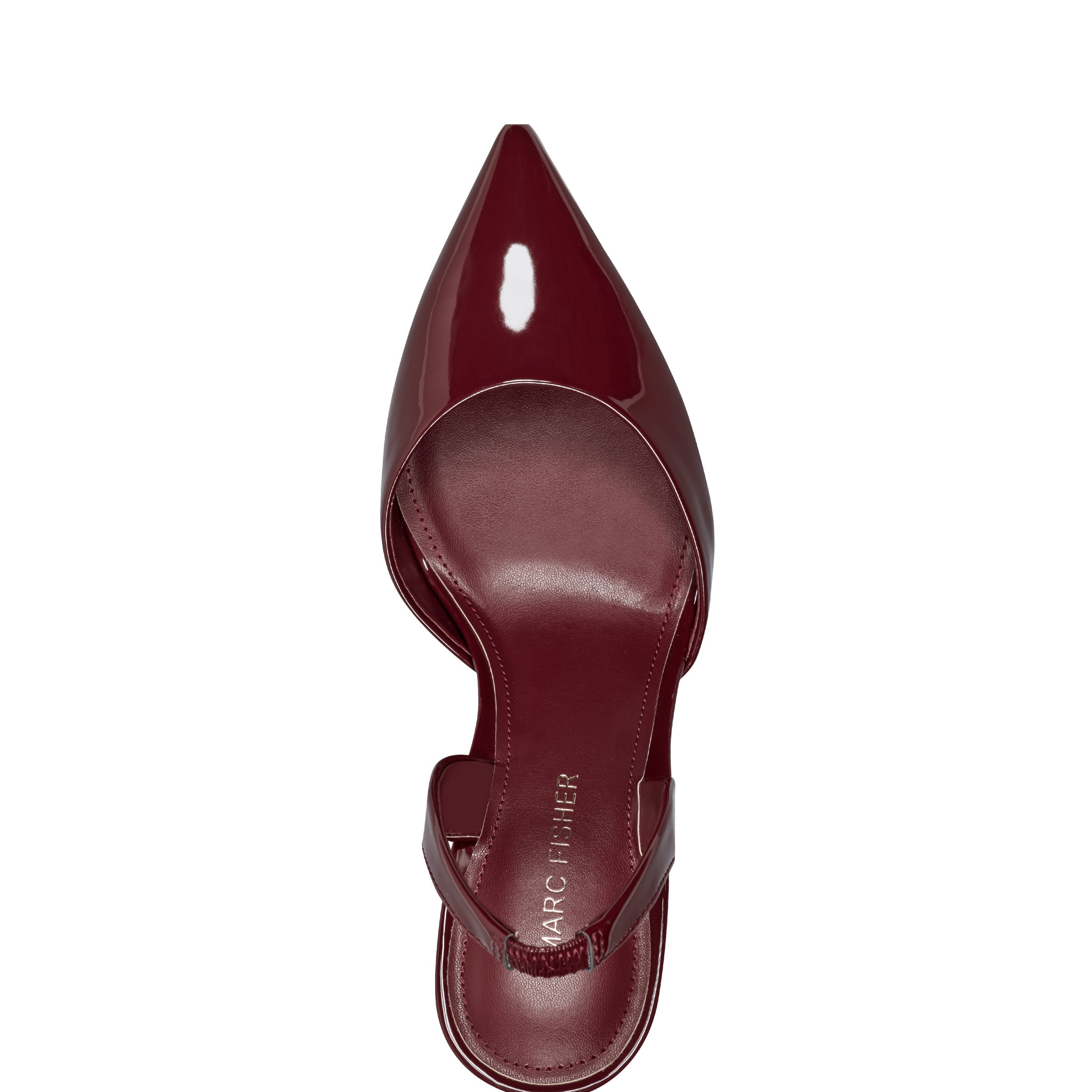 Hadya Slingback Pump - Dark Red Patent
