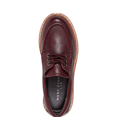 Nerida Lug Sole Loafer - Dark Red Leather